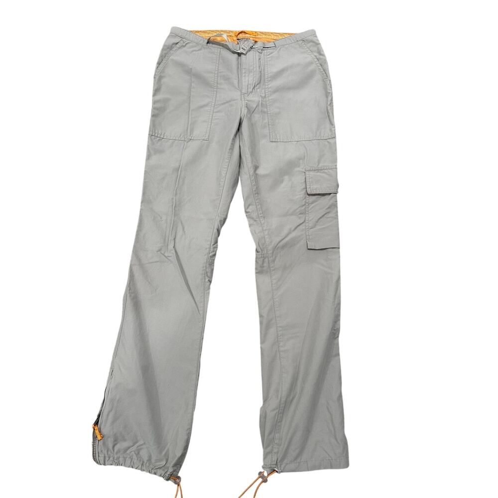 Vintage Abercrombie & Fitch Beige Cargo Parachute Pants Women size 6